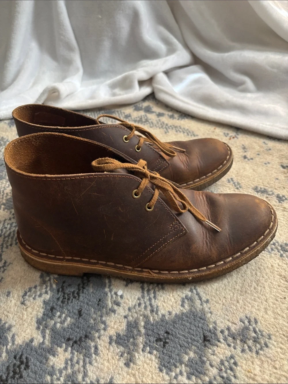 Clarks Men's Brown Leather Chukka Boots